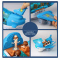 360° Rotating Electric Airplane Toys for Kids Bump and Go Action Toddler Toy Plane with LED Flashing Light Sound for Boys. 