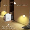 MIni Battery Powered Motion Sensor Night Light Magnetic Round Induction Night Lamp Eye Protection LED Smart Cabinet Light Bedroom. 