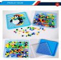 Educational 3D Mosaic Puzzle Game for Kids - 490pcs Multi-Color Creative Pattern with Cards. 