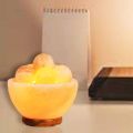 Healiv Himalayan Salt Fire Bowl with Ball table Lamp ( Bowl 6inch With 7 Massage Balls) for Home Decoration. 