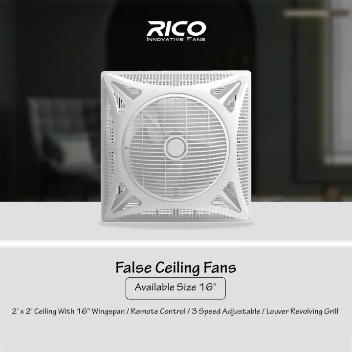 Zain Rico Fan Rico Innovative False Ceiling Fan - 2x2 Fan Size - 100% Copper Winding ...