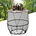 Men Women Head Net Mesh Beekeeper Protective Hat Bucket Midge Mask Wide Brim Breathable Bee Keeper Hats for Gardening, Camping, Fishing, Hiking. 