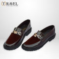 Travel Collection - Chunky Loafers Shoes - Best Quality Formal shoes for men - Brown Color. 
