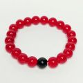 Beautiful Red and Black Glass Bead Friendship Bracelet fashion jewelry for Couples, Bestfriends, Boys and Girls. 