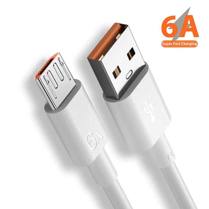 Fast Charging Cable 6A for Android Smartphones Micro USB Data Cable - New products 1m v8 micro usb data cable super fast charging 6A android micro usb cable for ANDROID - 8600 cable - 6A MIcro-USB Fast Charging USB Data Cable - Super Fast Charging Cable