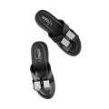 Stylo Black Formal Slipper PU0487 Slippers For Women  / Women Slippers - Shoes For Girls. 