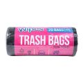 Wipes Force Flex Non Toxic Biodegradable 60 Ltr Trash Bags Large 24 X 36 Inches 20 Bags Roll. 