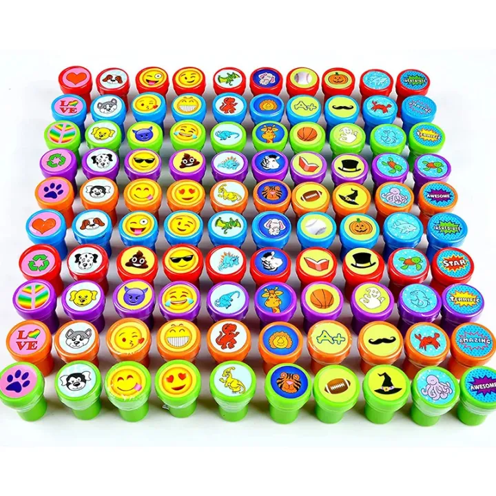 10%20Pcs%20Set%20-%20Assorted%20Kids%20Stamps%20-%20Cartoon%20Character%20Smiling%20Face%20Animals%20&%20Smiley%20More%20Stamp%20Self%20Ink%20Scrapbook%20DIY%20Painting%20Art%20Craft%20Decor%20For%20Kids%20Boys%20Girls%20Children%20-%20Image%202