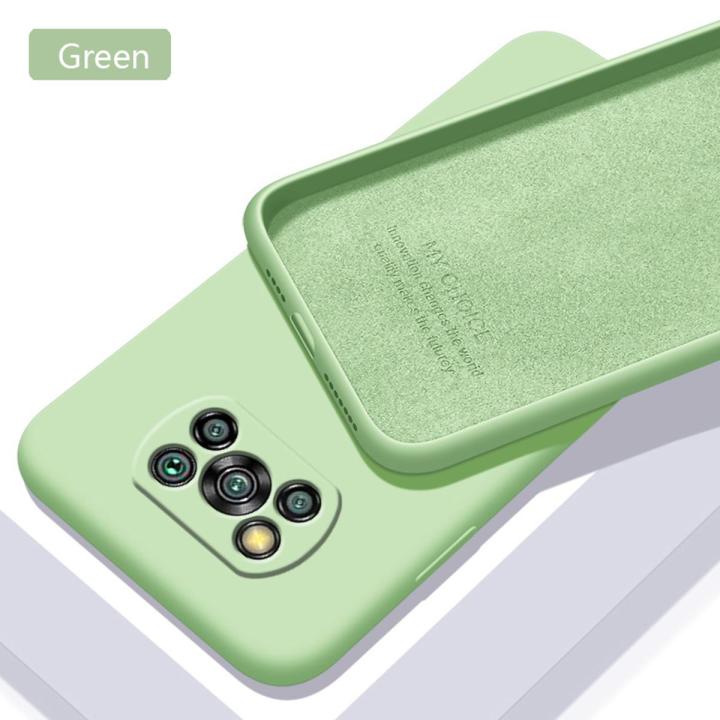 Biruiqu For Xiaomi Pocophone X3 NFC Xiaomi Poco X3 Pro Case Liquid Silicone Soft Gel Rubber Shockproof Cover
