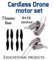 Mini drone motor with propeller.. 