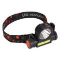 Portable mini High Power LED Headlamp Built-in Battery T6+COB USB Rechargeable Headlight Waterproof Head Torch Head Lamp Super Bright 3 Led Rechargeable Headlamp - Multicolor USB Charging Powerful Flashlight XPE COB LED Flash Light Flashlight. 