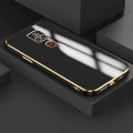For Motorola Moto E7 Plus Back Cover Luxury 6D Plating Square Frame Shiny Case Camera Lens Protection Soft Silicone Mobile Phone Cases. 