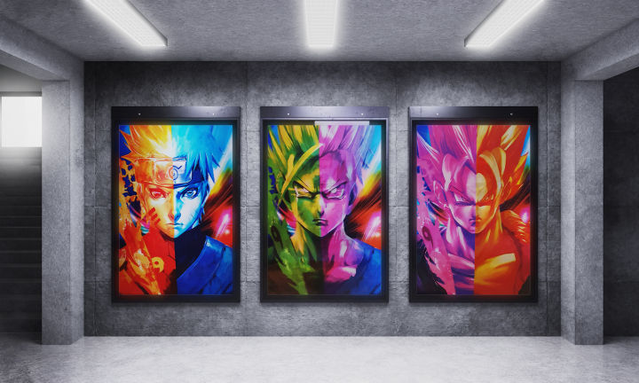 Naruto Itachi Jiraiya Kakashi Sasuke Anime 3D Lenticular Flip Poster Triple Transition 3 Images in 1 Poster – 30x40cm
