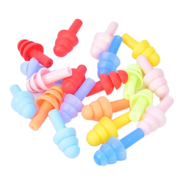 On sale 10Pairs Waterproof Swimming Silicone Swim Earplugs Soft Anti-Noise Ear Plug