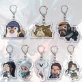 Popular Fun Valorant Keychain Ett Sova Cypher Man Acrylic Key Chain for Accessories Pendant Key Ring Keychains Jewelry Gift. 