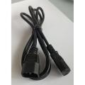 C13 to C14 Power Cord , Power Cord Extension Cable, IEC male to IEC female (C13-C14) 3M Black (Branded). 