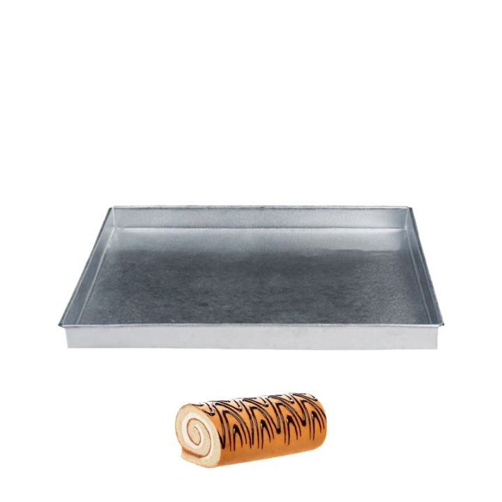 High-Quality Swiss Roll Baking Tray Rectangle 9 X 13 Inch Galvanized Steel