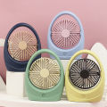 Cooling FanSilentNatural WindRechargeableMini Desk Handheld Electric Air Cooler Fanfor Dormitory. 