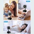 USB Rechargeable Electric Table Fan LED Light Folding Small Multi-function Fan Stand Mini Desk Fan Electric Telescopic Fan Portable Storage and Stretch Height Foldable on The Table Standing on The Floor Support Charging. 