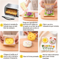 Kids Bento Sandwich mold Cutter Cartoon Animal Bear Bread Cutter Make DIY Pancakes for Bento Boxes. 