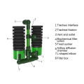 Double Water Filter Aquarium Fishtank Sponge Water Filter Air Pump Fish Tank Cleaning Filter Aquarium Accessory 1 PCS L. 
