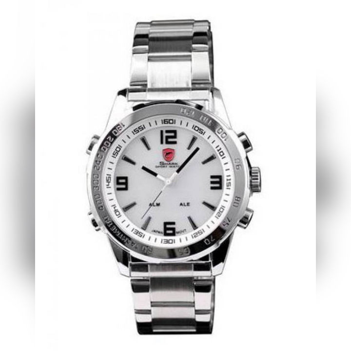 Bull Shark Digital Stainless Steel Men Sports Watch