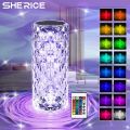 Crystal Lamp Rose Light Diamond Lamp 16 Colors Changing with Remote Control. 