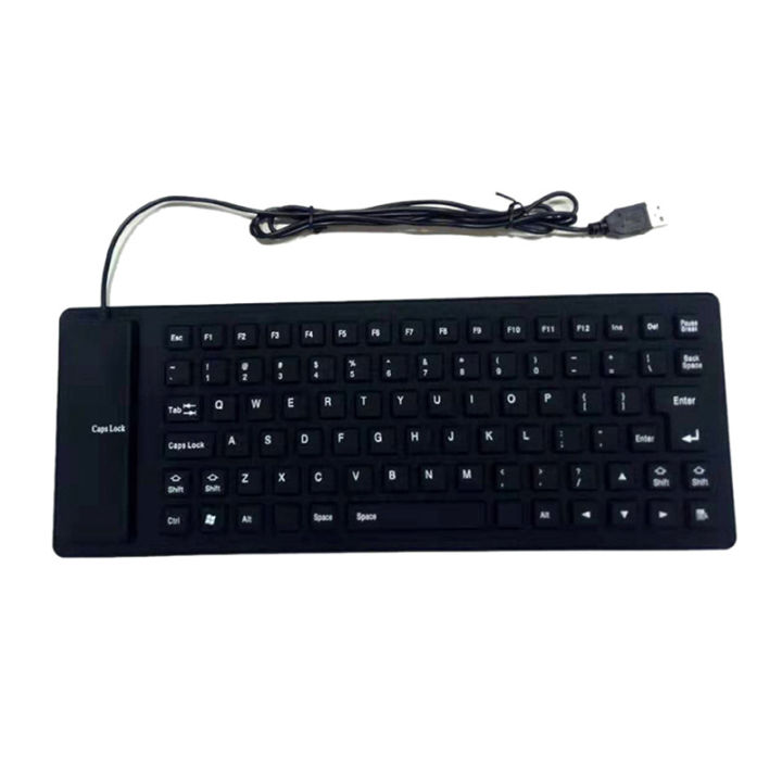 85 Keys Portable Mini USB Keyboard Flexible Waterproof Soft Silicone Gaming Keyboard Tablet Foldable Computer Keyboard Laptop Mushen