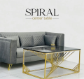 Spiral Shape Center Table 2-4 Feet Unique Design Luxury Table For Living Room. 