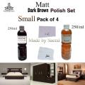 Furniture Polish Dark Brown Matt (Small Pack). 