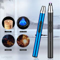 Flameless USB Charging Lighter Power Display Kitchen Gas Stove BBQ Pulse Arc Lighter with Hook Electric Arc Lighter Rechargeable Stove Lighters LED Battery Indicator Windproof Kitchen Tools. 