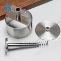 GOIKEA Slider Patty Maker Stainless Steel Burger Press Easy to Use Patty Maker with Adjustable Thickness Multi-purpose Round Burger Mold for Perfect Patties Food Grade Quality Burger Patty Maker. 