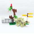 Jurassic Building Blocks World Dinosaurs Figures Bricks Animal Lovely Plastics Collection Toy For Kids - 53 Pcs - Option H. 