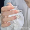 Nail Art Stickers Strictly select nail art wearing nail blast silver diamond opal butterfly long nail sticker manufacturers wholesale can be sent on behalf of one piece. 