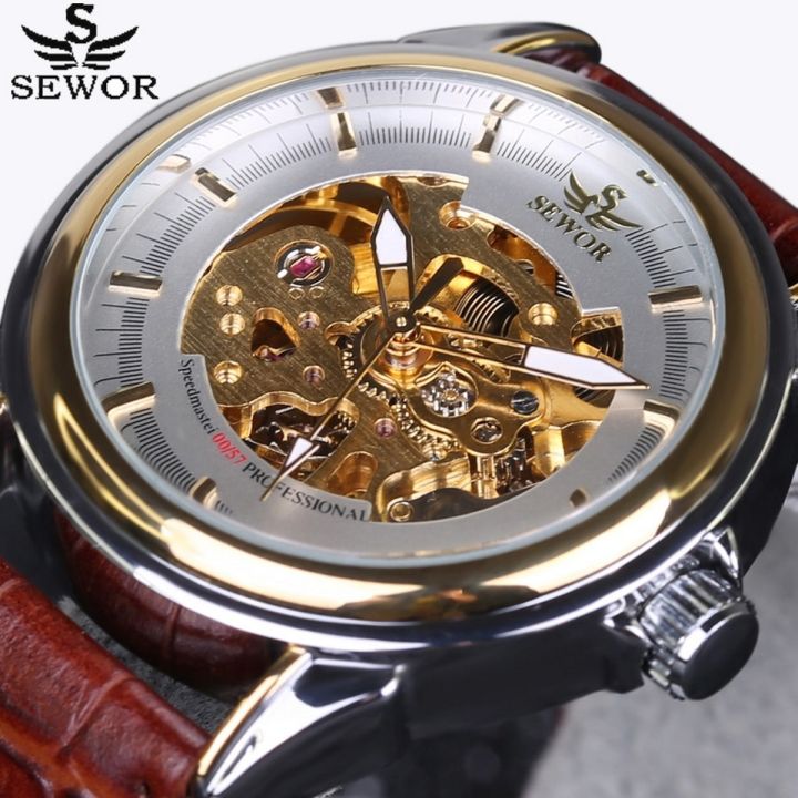 Sewor Watches Automatic Hollow Out Man Mechanical Watch Sports Clock Waches Relogio Masculino