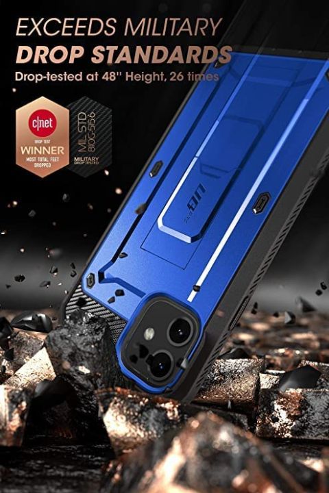SUPCASE%20Unicorn%20Beetle%20Pro%20Series%20Case%20Designed%20for%20%C3%AEPh%C3%B4ne%2011%206.1%20Inch%20(2019%20Release),%20Built-in%20Screen%20Protector%20Full-Body%20Rugged%20Holster%20Case%20(DarkBlue)%20-%20Image%203