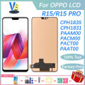100% Tested For OPPO R15/ R15 PRO LCD Display Touch Screen Digitizer Assembly CPH1835 CPH1831 LCD Replacement. 