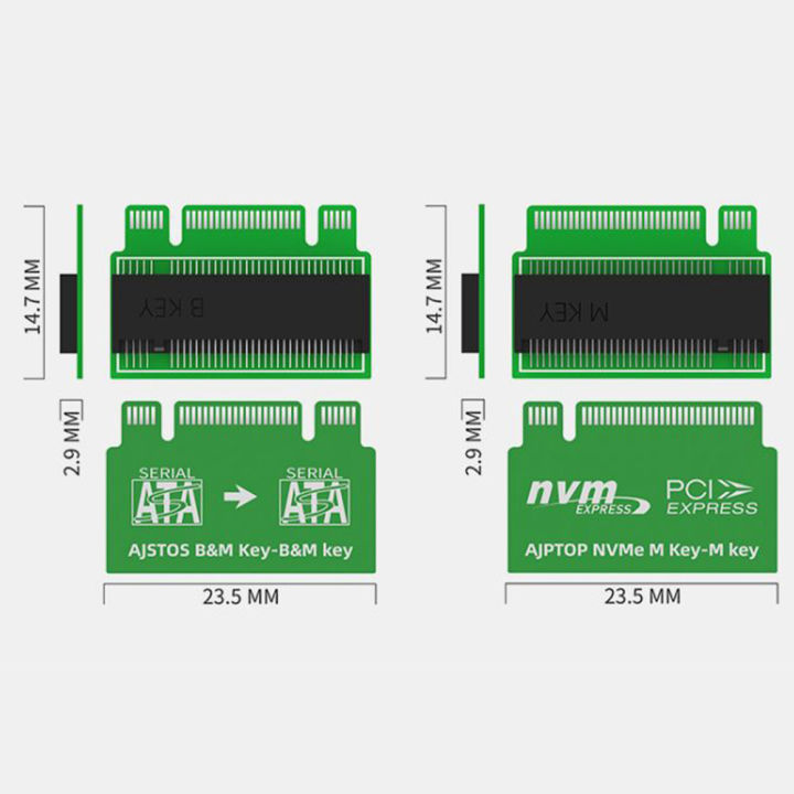 M.2%20NVME%20M%20Key%20to%20M%20Key%20SSD%20Adapter%20M.2%20SATA%20B%20Key%20to%20B%20Key%20Riser%20for%20PC%20Accessories%20Computer%20Connector%20-%20Image%202