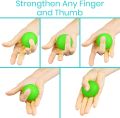 Pack of 1 Gel Hand Balls, Hand Therapy Squeeze Exercise Stress Balls Finger Wrist for Arthritis Hand, Finger, Grip Strengthening and Stress Relief, Silicone Hand Therapy Exercise Ball (Random Colour). 