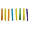 Pack of 8 - Multicolored Large Craft Sticks, Colored Popsicle Sticks for Crafts, Ice Cream Sticks. 