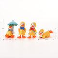 Ducks Miniature Animated Realistic Diminutive Ducks Sculptures. 