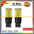 CANBUS White LED Reverse Light Bulbs For Car (Pack of 2) 7440 T20 Waterproof, High Quality, Super Brightness Hazard / Blinker led Lights. 