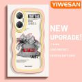 YIWESAN For Infinix Hot 20 5G Case Fashion Money Bag Pattern Colorful Lovely Cream Wave Border Soft Clear Shockproof Phone Cases Creative Camera Transparent Casing Simple Gentle Protective Cover. 