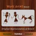 Warli & Ancient Art Reusable Stencil for Canvas and wall painting. 