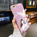 JIUMOO For iPhone 6s Plus Case Plating Side Edge Square New Design Clear Princess Girl Phone Cases Pattern Silicone Casing Full Back Cover Camera Protect Shockproof Softcase. 