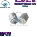 2PCS Round DC Motor 140 Small DIY Electric TOY Motor In Pakistan. 
