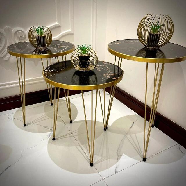 1 Pcs /2 PCS / Set of 3 Round Coffee Table HIGH Gloss Nesting End ...