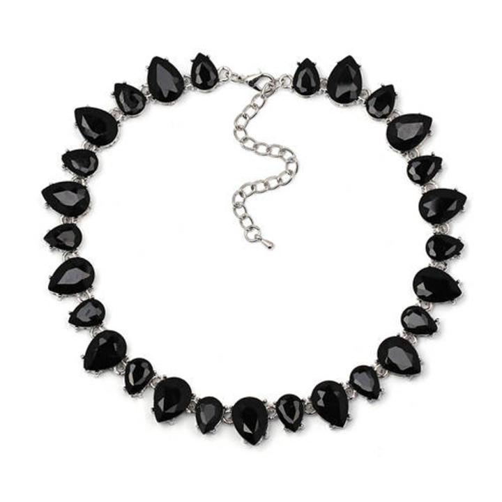 NEW High Quality full crystal necklaces fashion choker design chunky luxury collar crystal statement necklace for women