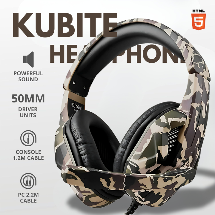 PRO - II RGB Gaming Headphones with Mic for Gaming PC Pubg Mobile PS4 Laptop - 360 Surround Sound Super Bass Vibration Over the Ear Wired Head Phones Gaming Headset with Noise Cancelling Micophone - By Unique Mall