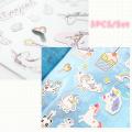 Panda Online 3PCS/Set Unicorn DIY Sticker Cute Decor  Stickers For Book Journal Laptop Luggage. 